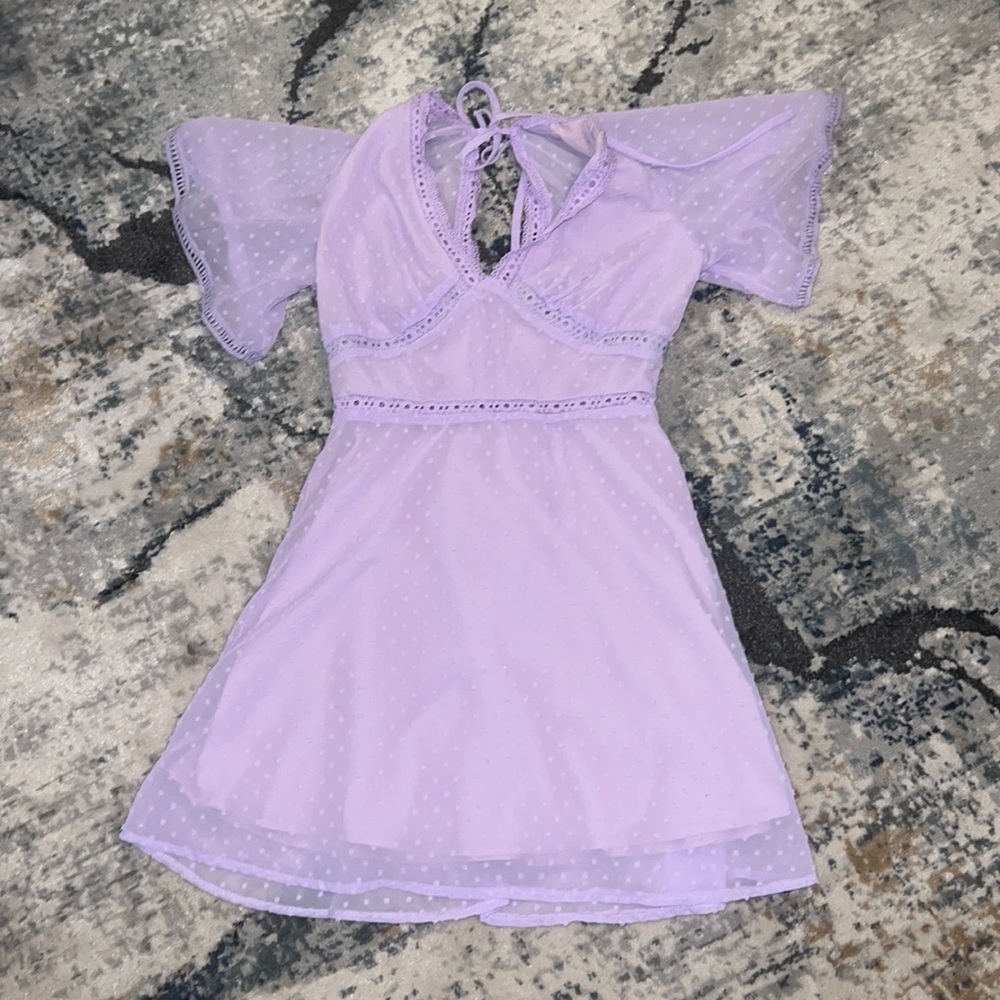 purple dress